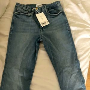 Frame high rise stretch jeans